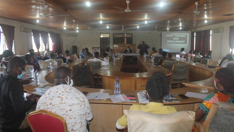 STAFF OF TAMDA BENEFITS FROM A TWO-DAY WORKSHOP