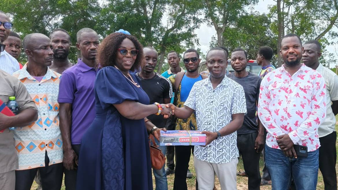 District Chief Executive (DCE), Presiding Member (PM) AND DISTRICT DIRECTOR OF EDUCATION (DDE) saves a collapsed school building with support of the member of parliament for the Twifo/Ati-Morkwa District.