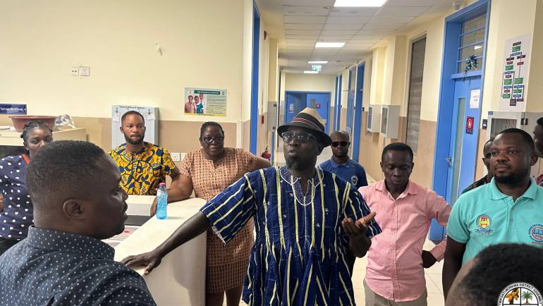 DCE, PM AND COUNCIL OF STATE MEMBER ENGAGES WITH THE DISTRICT HOSPITAL STAFF.