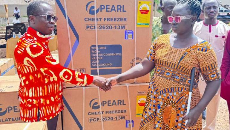 REPORT ON DISTRIBUTION OF SUPPORT ITEMS TO PERSONS WITH DISABILITY AT TWIFO PRASO