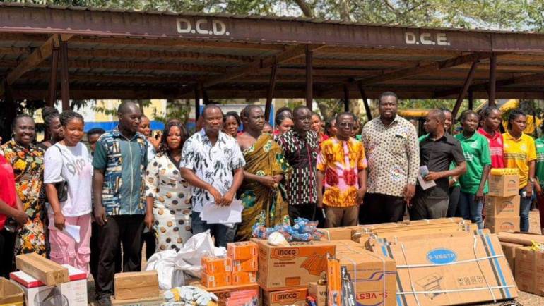 REPORT ON DISTRIBUTION OF SUPPORT ITEMS TO PERSONS WITH DISABILITY AT TWIFO PRASO