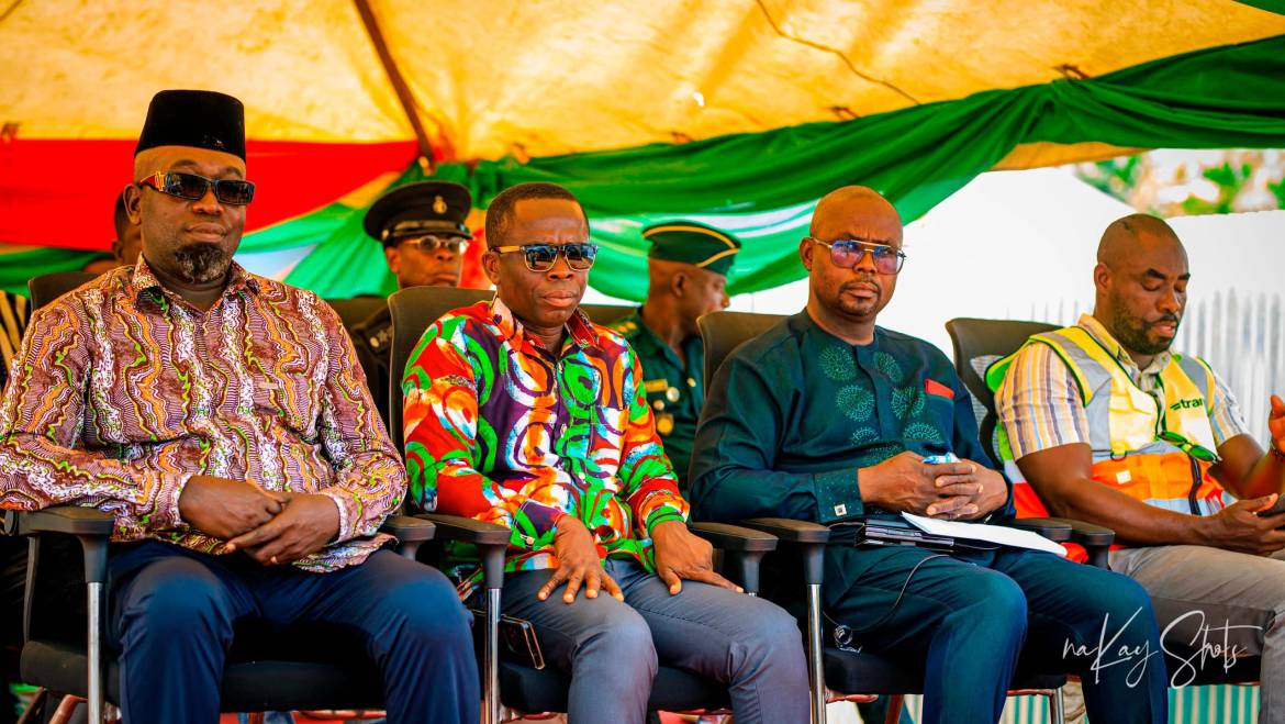 SOD-CUTTING CEREMONY FOR THE CONSTRUCTION OF THE 24-HOUR ECONOMY MODEL MARKET IN THE TWIFU ATTI MORKWA DISTRICT